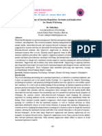 The Psychology of Emotion Regulation Strategies and Implications