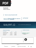 February 2020: Here's Your Bank Statement