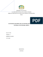 Economia de Mercado, Economia de Direção Central E Economia Mista