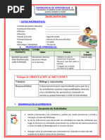 Sesion 03 de Junio Tutoria - 2do Grado