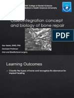 Osseointegration Concept and Biology of Bone Repair