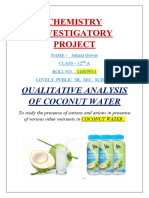 Qualitative Analysis of Coconut Water Project