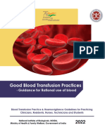 Good Blood Transfusion Practices Guidance