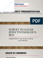 Survey To Gauge Effectiveness of E-Bus.... b1 Group