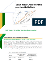 Control Valve Flow Characteristic Selection Guidelines