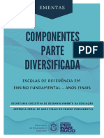 Ementas - Componentes Parte Diversificada - Anos Finais Do Ensino Fundamental