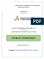 Chapitre 1 Cours D'atomistique - L1