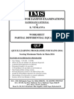 Institute For Ias/Ifos Examinations: Partial Differential Equations