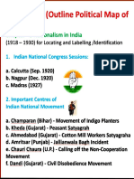 Map Work - Nationalism in India