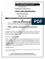 BS ENGLISH (PU) PAST PAPERS SOLVED. (Phonetic and Phonology) Added Topics in BOOK Linguistics-III, Sem-III BY PROF FAIZ-UR-REHMAN GILL