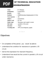 Andhrapradesh:: Parallel L-CR Circuit: 50min: PPT, Circuit Diagrams, Graphs