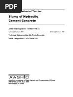 AASHTO T119M (2018) - Slump of Hydraulic Cement Concrete