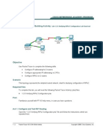 CCNA3 1.2.5 Verifying RIPv2 Configuraiton Lab Handout