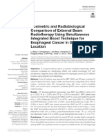 Dosimetric and Radiobiological Comparison of Exter