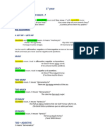 Quantifiers 1° Año