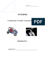 Continuously Variable Transmission (CVT)