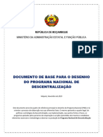 Documento de Base para o Desenho Do PND