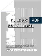 Rules of Procedure: Scope