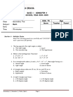 Secondary 2 - Quiz 1 Sem-2 2023-2024