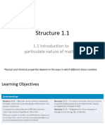 Structure 1.1 - Introduction To The Particulate Nature of Matter