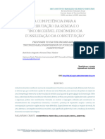 DIAS JÚNIOR, Antônio Augusto Souza - A Competência para A Tributação Da Renda e o Inconcebível Fenômeno Da Fossilização Da Constituição