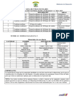 Noveno A Matutina Lista de Útiles Escolares 2024 2025.