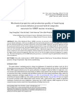 Mechanical Properties and Production Quality of Hand-Layup and Vacuum Infusion Processed Hybrid Composite Materials For GFRP Marine Structures