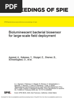 Bioluminescent Bacterial Biosensor For Large-Scale Field Deployment