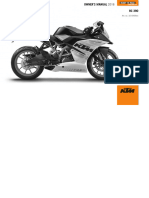 Gen1 2016 KTM RC 390 Owners Manual.