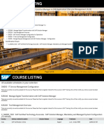 Sap Training BTP Course Listing