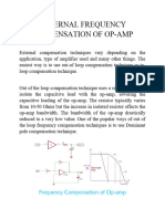 External Frequency Compensation of Op