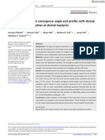 Clinical Oral Implants Res - 2023 - Pelekos - Association of Crown Emergence Angle and Profile With Dental Plaque and