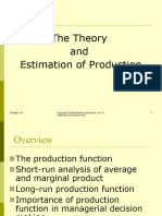 The Theory and Estimation of Production: Chapter Six Ublishing As Prentice Hall. 1