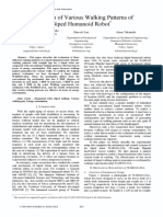 Evaluation of Various Walking Patterns of Biped Humanoid Robot 2005