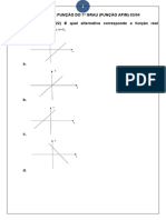 Atividades de Função 1º Grau