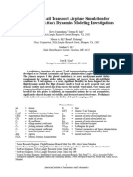 A Generic T-Tail Transport Airplane Simulation For High-Angle-of-Attack Dynamics Modeling Investigations