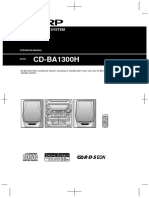 Sharp CD-BA1300H Operation Manual