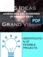 Generation and Screening of Project Ideas