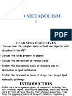 Lipid Metabolism 1