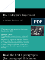 DR Heidegger's Experiment' by Nathaniel Hawthorne - Annotation Prep