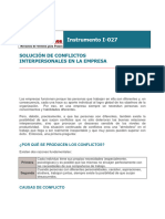 Solucion de Conflictos Interpersonales en La Empresa