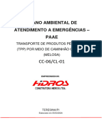 CC-06/CL-01: Plano Ambiental de Atendimento A Emergências - Paae