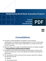 Modernizing World Bank Guarantee Products