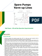 Spare Pumps Warm-Up Lines