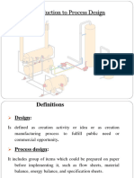 1st Topic (Introduction To Process Design)