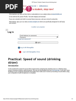 DP Physics - Practical - Speed of Sound (Drinking Straw)