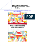 (Download PDF) Visual Public Relations Strategic Communication Beyond Text 1St Edition Collister Online Ebook All Chapter PDF