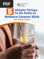 5 Simple Things To Reduce Cancer Risk