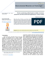 Proton-Conducting Oxides Based On LaScO3 Structure