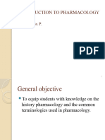 Introduction To Pharmacology